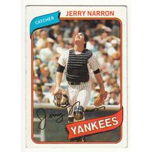 1980 Topps baseball card 16 Jerry Narron - Yankees