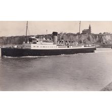Worthing Steamer Ship Real Photo Old Postcard
