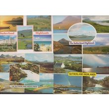 The Sutherland Highlands 4x Scottish Postcard