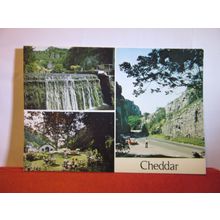 multiview, CHEDDAR, SOMERSET unused postcard #