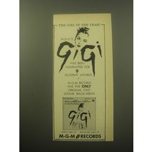 1959 MGM Records Advertisement - The Girl of the Year! M-G-M's Gigi