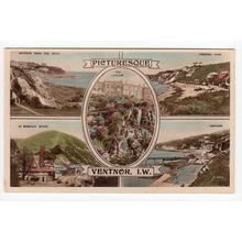 Picturesque Ventnor Multiview Isle of Wight Postcard D982