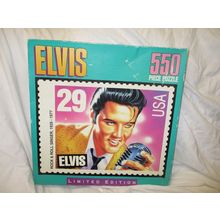 Vintage 550 Piece Rock & Roll Singer Elvis Puzzle 18" x 24"