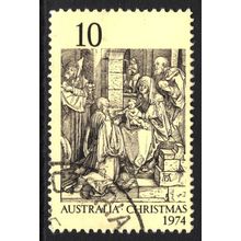AUSTRALIA 1974: CHRISTMAS - 10c USED (G1)