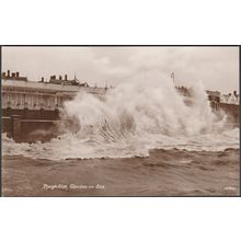 Rough Sea, Clacton-on-Sea, Essex, 1932 - Cook & Eaves RP Postcard