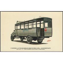 United Automobile Services Ltd AEC Y Type Omnibus - Prescott-Pickup Postcard