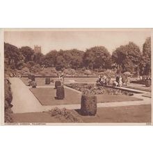 Kingsnorth Gardens Park Folkestone Kent Antique 1953 Coronation Frank Postcard
