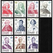 España. 1978. Mi # 2388 / 97. Reyes y Reinas. Kings and Queens. Los Borbones