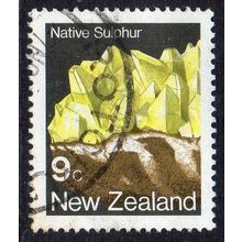 New Zealand 1982 Definitives - Minerals - Native Sulphur 9c Used