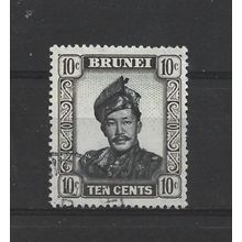 Brunei.SG106 10c Sultan Omar Ali Saifuddin.Fine Used.Aug25p