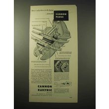 1950 Cannon Electric Plugs Ad - Those in Know