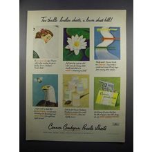 1950 Cannon Combspun Percale Sheets Ad - Two Thrills