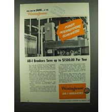 1950 Westinghouse AB-1 Circuit Breakers Ad