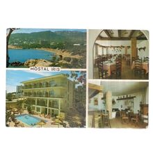 HOSTAL IRIS, PAGUERA, MALLORCA, SPAIN unused vintage postcard =