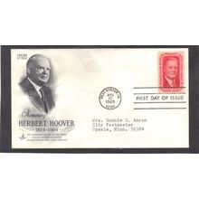 FDC Art Craft 1269 5c Herbert Hoover (Cachet-Typed/A) CV40551