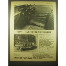 1966 Vauxhall VX4/90 Car Ad - VX4/90.. Car fot the individualist
