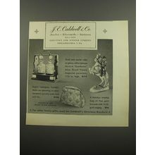 1951 J.E. Caldwell & Co Ad - Royal Vienna Augarten Porcelain, Tantalus, Bag