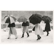 New York Blizzards Rain Disaster Award USA Photo Award Postcard