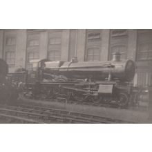 GWR Class 4-60 Number 6840 Train at Swindon Railway Station Train Real Photo Pos