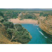 Lady Carmichaels Cave in Loch Ard Ship Gorge Australia Postcard