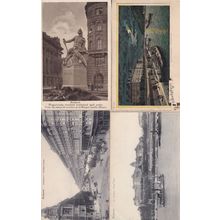 Praha Prague Zlata Ulicka Hradcany Chateau RPC Museum 4x Old Postcard s