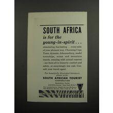 1961 South African Tourist Corporation Ad - for the young-in-spirit