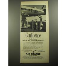 1956 Air France Ad - Confidence another reason more and more Americans fly