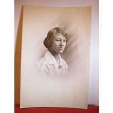 UNKNOWN young girl antique photograph postcard by J H Jamieson of Wrexham =