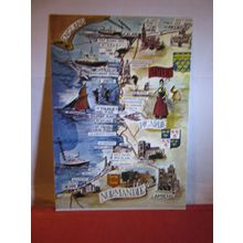 multiview, MAP, LITTORAL NORD, FRANCE unused postcard. =