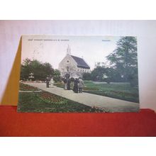 FORBURY GARDENS & R.C, CHURCH, READING, Berkshire used postcard 1904 pm =