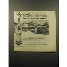 1959 Grant's Scotch Ad - Grant's lets nature take 18%