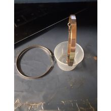 womens gold tone large hoop pierced earrings 6cm diameter