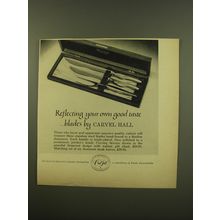 1961 Carvel Hall Somerset Carving Service Advertisement - Reflecting good taste