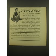1961 Metropolitan Museum of Art Ad - Christmas Cards - Baby Jesus