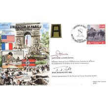 Liberation Of Paris RAF Escaping Society Jean Jacques Piot WW2 Hand Signed FDC