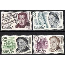España. 1978. Mi # 2348/ 51. Personajes. Eslava.. Clara. Barola. Machado