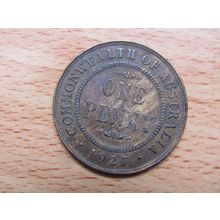 Australia 1927 1d Penny Coin
