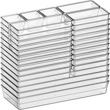 Criusia 36 Pack Large Clear Plastic Drawer Organizer Bins - 6 Size Acrylic Kitch