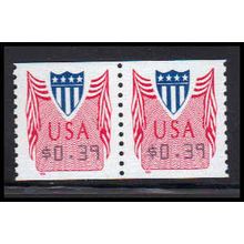 CVP33 39c Shield Very Fine MNH Pair PA5073