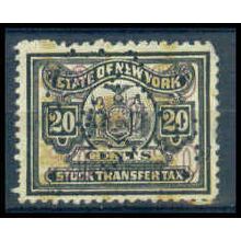 Used Revenue 20c N.Y. Stock Transfer Fine WA2793