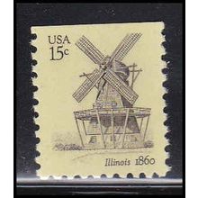 1741 15c Windmill Fine MNH Dry Gum BPS Top MA0978