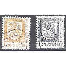 Finland 1979 Michel 834 - 835 O Cote (2013) 0.80 Euro Armoirie Cachet rond