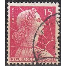 France 1955 Michel 1036 O Cote (2008) 0.20 € Marianne de Muller Cachet rond