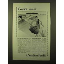 1929 Canadian Pacific Cruise Ad - Idyllic Style