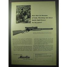 1956 Marlin 336 30/30 Regular Carbine Ad - Big Game