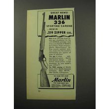 1956 Marlin 336 Sporting Carbine Rifle Ad - Great News