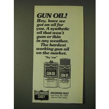 1979 Birchwood Casey Gun Oil Ad - Gun Oil! Boy, have we got an oil for you