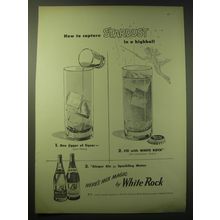 1948 White Rock Sparkling Water and Ginger Ale Ad - How to capture stardust