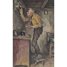 Professor Hans Best Old German Painting Postcard