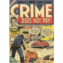 Crime Does Not Pay Police Car Hit & Run True 1950s Comic Book Postcard